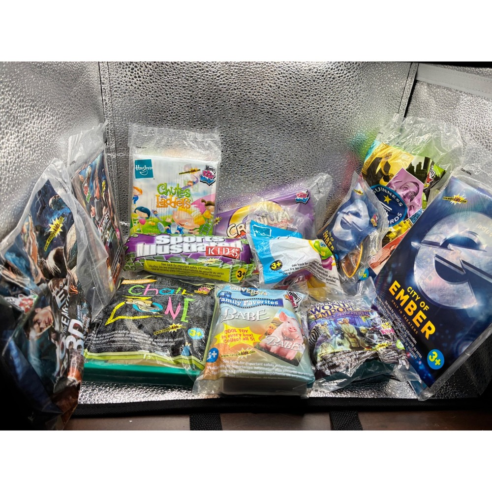 Vintage Wendys Kids Meal Toy Lot 13pc All Sealed!